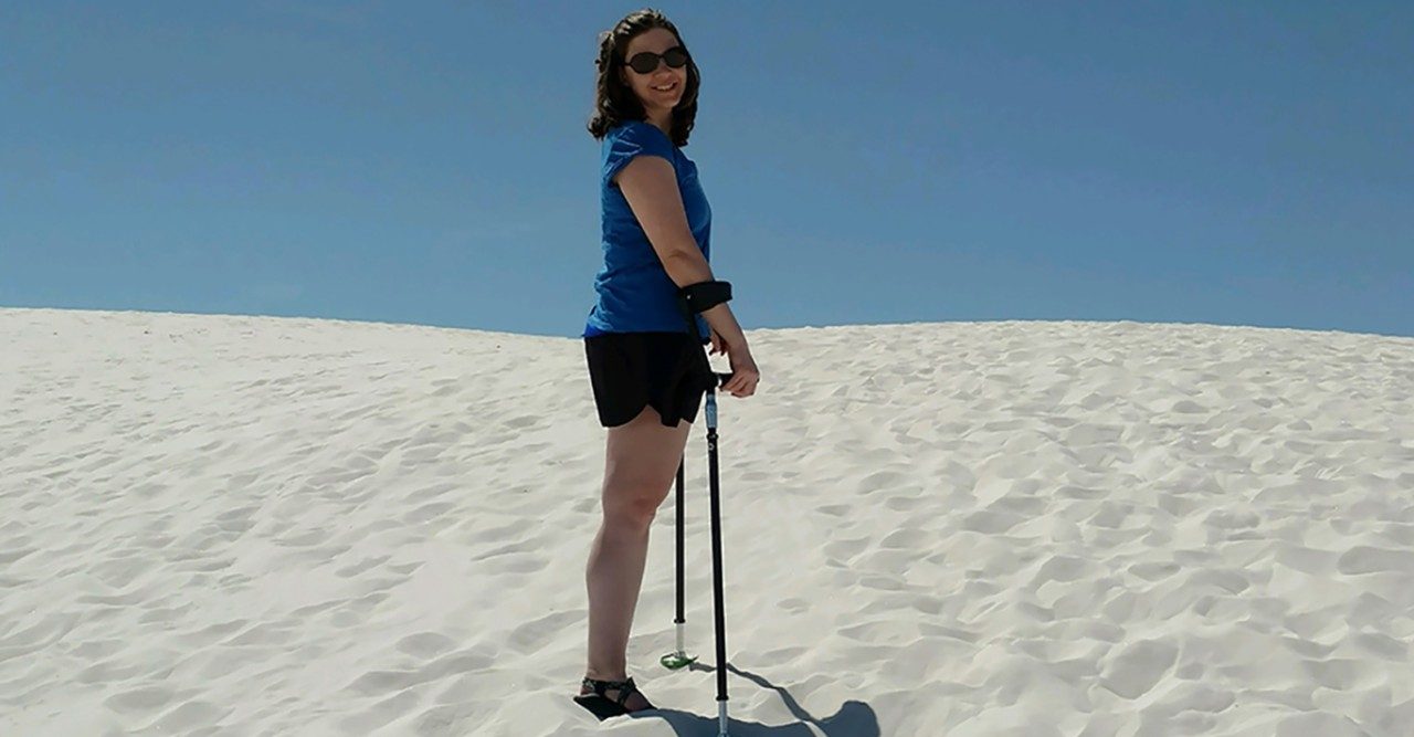 Chondrosarcoma and hemipelvectomy survivor Hilary McQuiston-Fall