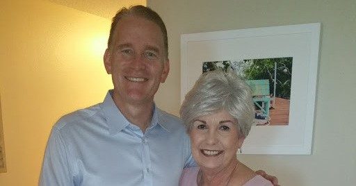 Bryan Moon, M.D., with his mother