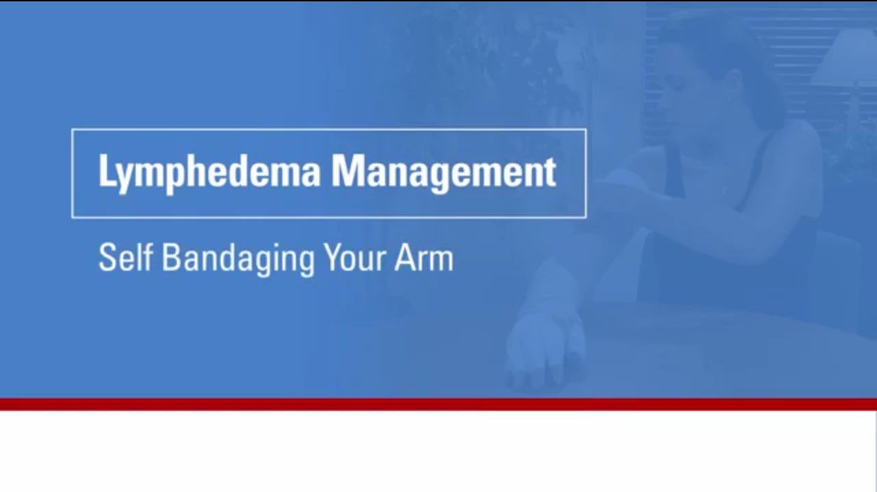 This video will show you how to wrap your arm as part of your lymphedema management.