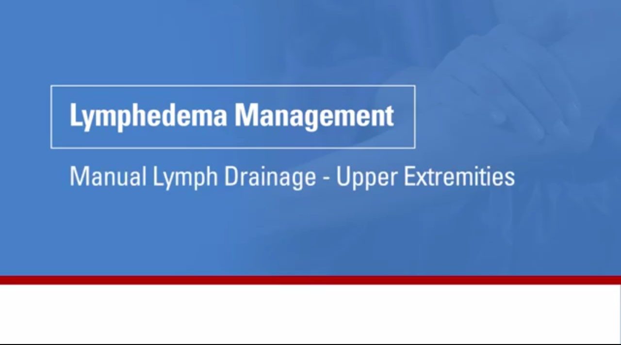 The following special treatment guidelines apply to treatment with Manual Lymph Drainage of the Upper Extremities and differ from the principle of classic massage