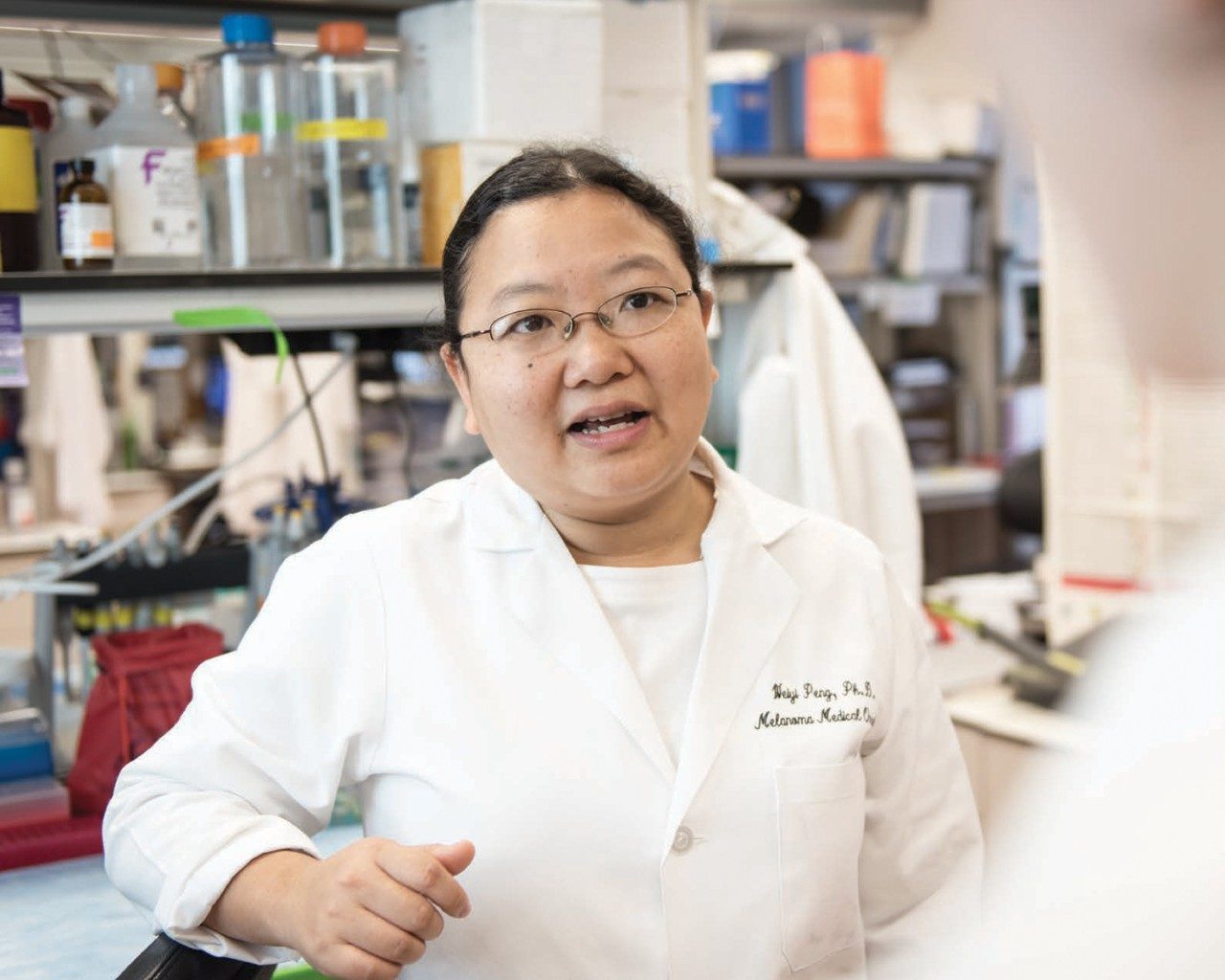immunotherapy Weiyi Peng, M.D., Ph.D., assistant professor of Melanoma Medical Oncology