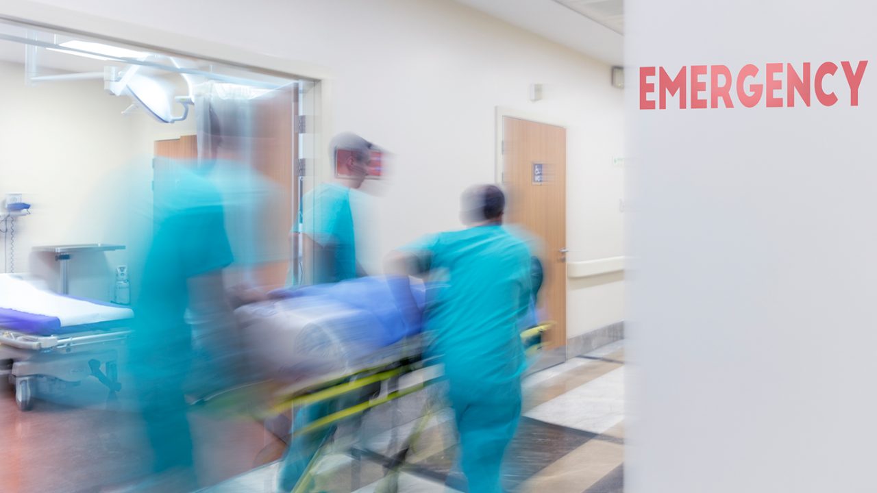 Stylized emergency room photo